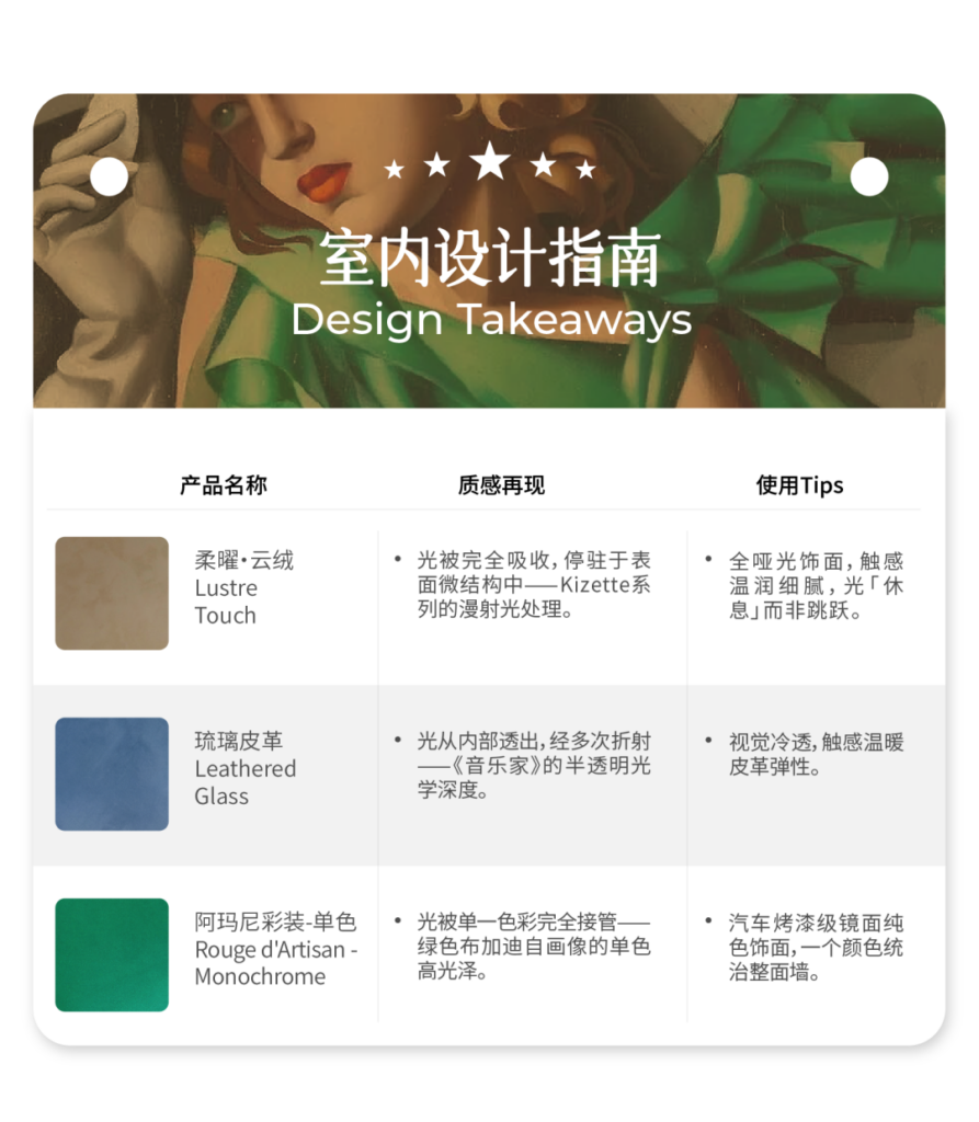 她让丝绸冷过钢，让皮肤暖过瓷
室内设计指南